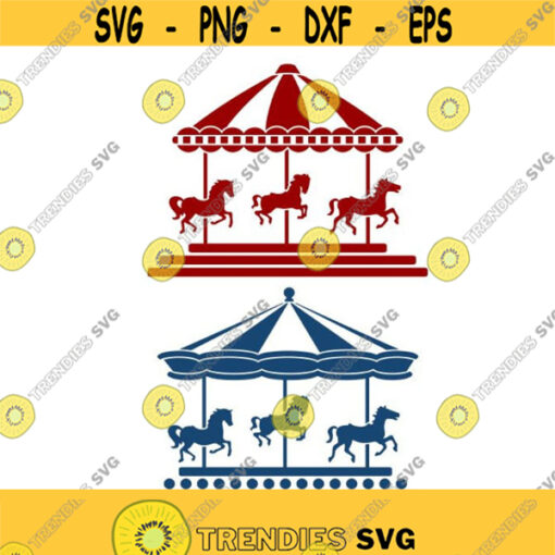 Horse Carousal Ride Circus animal cuttable Design SVG PNG DXF eps Designs Cameo File Silhouette Design 583