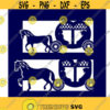Horse Carriage SVG PNG DXF eps Designs Cameo File Silhouette Design 827