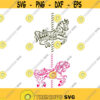 Horse Circus carousel Cuttable Design SVG PNG DXF eps Designs Cameo File Silhouette Design 588
