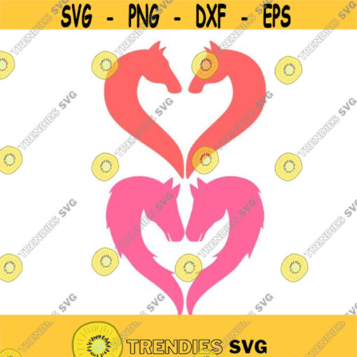 Horse Heart Cuttable Design SVG PNG DXF eps Designs Cameo File Silhouette Design 1405