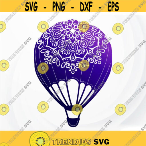 Hot Air Balloon Mandala SVG Air Balloon for Cricut Insects SVG Adventure Silhouette Air Balloon SVG Air Balloon Cut File Design 142.jpg