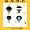 Hot air balloon SVG Aerial balloon SVG Hot air balloon Silhouette SVG Gondola Svg Hot Air Balloon Cut File Vector Clip art Eps Dxf