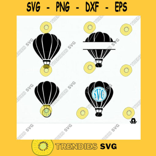 Hot air balloon SVG Aerial balloon SVG Hot air balloon Silhouette SVG Gondola Svg Hot Air Balloon Cut File Vector Clip art Eps