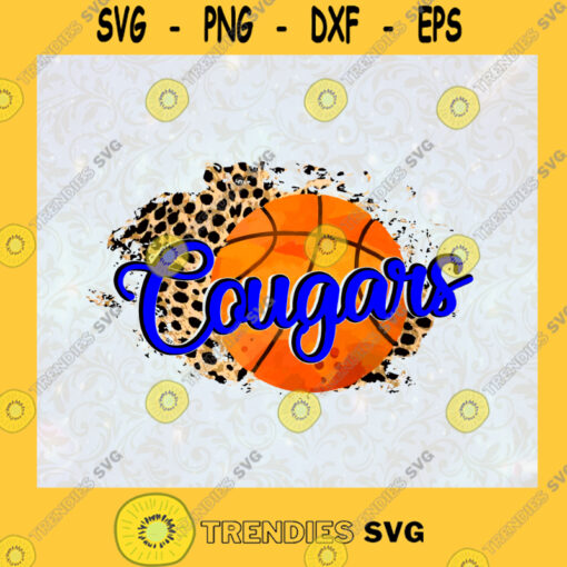 Houston Cougars Basketball University of Houston Basketball Team Cougars BasketballLeopard Background Cheetah SVG Digital Files Cut Files For Cricut Instant Download Vector Download Print Files