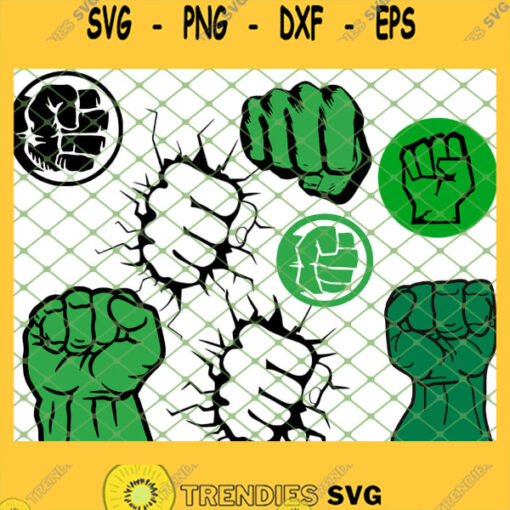 Hulk Hand SVG PNG DXF EPS 1