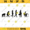 Human svgHuman darwin evolution silhouettes set svgpng digital file 132