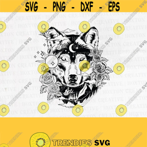 Husky Dog Svg File Dog Clipart Husky Svg Husky Clipart Dog Mom Svg Dog Face Svg Dog Silhouette Svg Cutting FileDesign 384