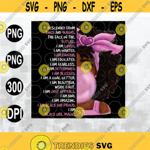 I Am Black Girl Magic png Cute Black Girl Png Png Download Png Printable Digital Print Design Design 111