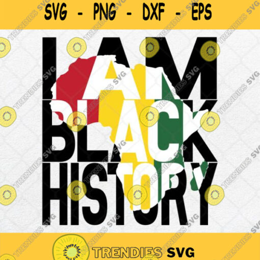 I Am Black History Month African American Pride Svg Png Silhouette Clipart