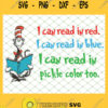 I Can Read In Red Blue And Pickle Color SVG PNG DXF EPS 1