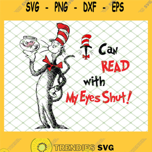 I Can Read With My Eyes Shut SVG PNG DXF EPS 1
