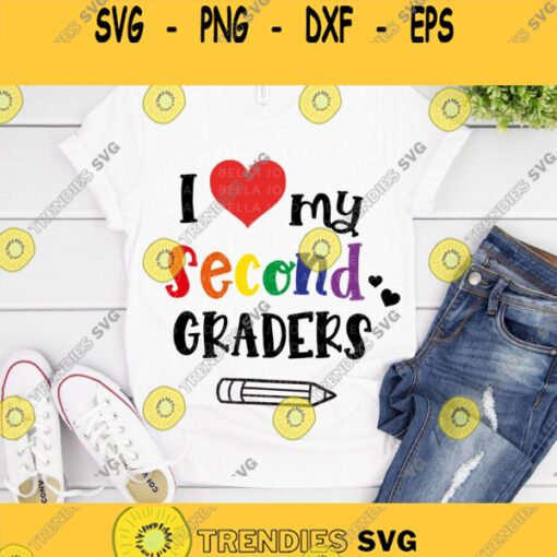 I Love My Second Graders Svg Back to School Svg School Svg Teacher Svg 2nd Grade Svg Svg Kids Svg Svg Designs For Cricut Cricut Svg