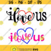I Love Us word art Cuttable Design SVG PNG DXF eps Designs Cameo File Silhouette Design 1773