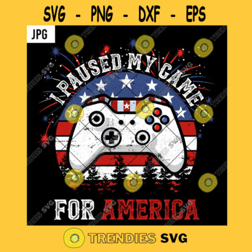 I Paused My Game For American PNG Patriotic Gamer Controller Us Flag 4th Of July Independence Day PNG JPG