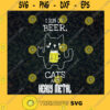 I Run On Beer Cats and Heavy Metal Cute Cat Cat Drinking Bear Beer Runners Community For Beer Runners Layered Svg