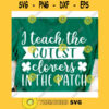 I Teach the Cutest Clovers in the Patch svgSt Patricks day svgIrish svgSt Pattys day svgSaint patricks day svgSt patrick shirt svg