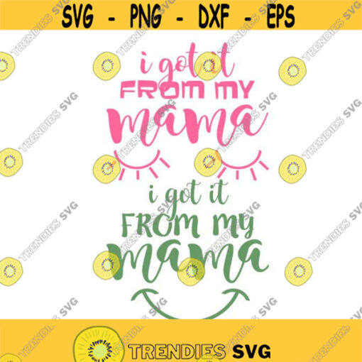 I got it from my mama mother mom Cuttable Design SVG PNG DXF eps Designs Cameo File Silhouette Design 1714