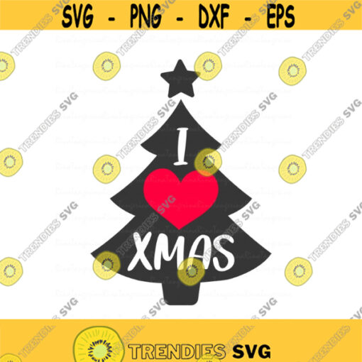 I love XMAS svg christmas svg christmas tree svg christmas ornament svg png dxf Cutting files Cricut Funny Cute svg designs Design 918