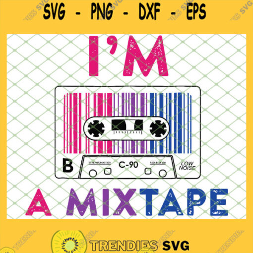 IM A Mixtape Bisexual Pride Lgbt Lesbian Gay Flag SVG PNG DXF EPS 1