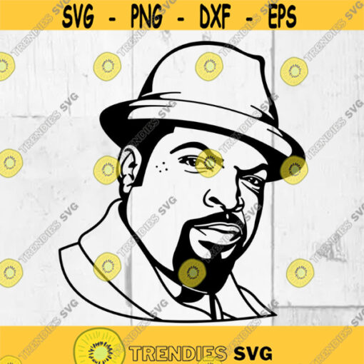 Ice Cube SVG Cutting Files 8 Files for Cricut Ice Cube Portrait SVGHip Hop svg Rap Cricut. Design 88