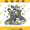 Ice skates svg hello winter svg christmas svg winter svg png dxf Cutting files Cricut Funny Cute svg designs print for t shirt quote svg Design 939