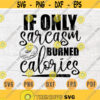 If Only Sarcasm Burned Calories Svg Gym Funny SVG File Gym Quote Svg Cricut Cut Files INSTANT DOWNLOAD Cameo File Iron On Shirt n309 Design 262.jpg