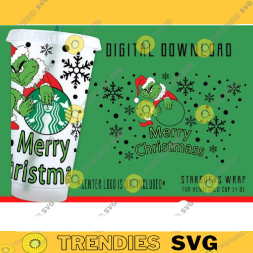 Ill Steal Christmas Starbucks Cold Cup SVG Full Wrap for Starbucks Venti Cold Cup Custom Starbuck SVG Files for Cricut DYI Venti Cup 127 copy