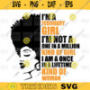 Im A February Girl Black svg png digital file 410
