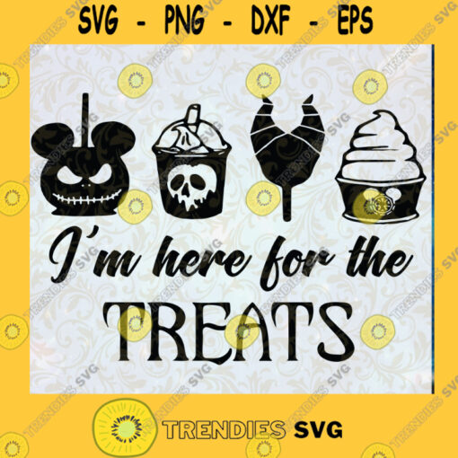 Im Here For The Treats SVG Disney Halloween Snacks SVG Mickey Mouse SVG Halloween SVG Horror SVG Instant Download Vector Download Print Files