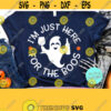 Im Just Here for the Boos Halloween svg Cute Ghost SVG Alcohol svg Funny Quote svg Halloween Mom Svg Wine svg files Mom Shirt svg Design 857
