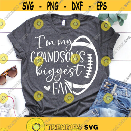 Im My Daddys Biggest Fan Svg Funny Football Svg Girl Football Svg Football Daughter Svg Game Day Shirt Svg Cut File for Cricut Png