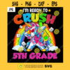 Im Ready To Crush 5th Grade PNG Back To School Rainbow Unicorn Kids Dabbing PNG JPG