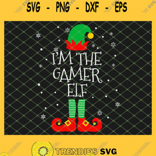 Im The Gamer Elf Christmas SVG PNG DXF EPS 1