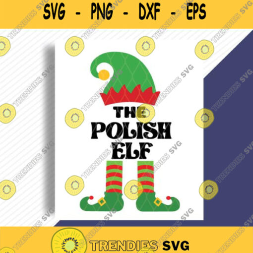 Im The Polish Elf Svg Poland Ugly Christmas Apparel