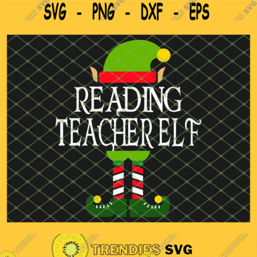 Im The Reading Teacher Elf SVG PNG DXF EPS 1