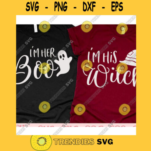 Im here boo svgIm his witch svgHalloween quote svgHalloween shirt svgHalloween decor svgFunny halloween svgHalloween 2020 svg
