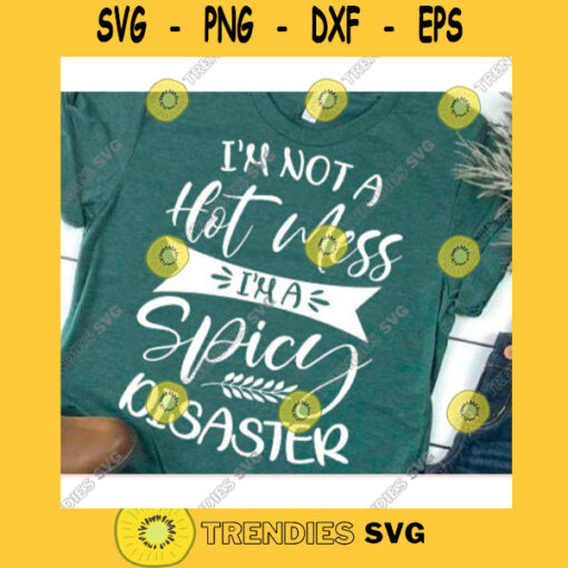 Im not a hot mess im a spicy disaster svgFunny quote svgFunny shirtIm a spicy disaster shirtCountry girl svg