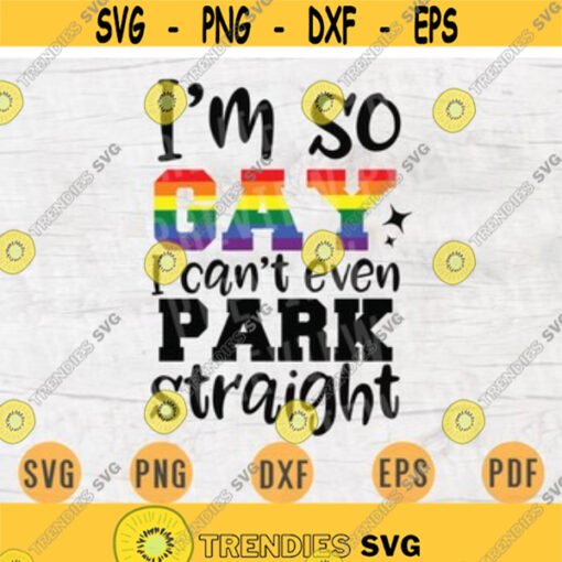 Im so Gay I cant even park straight LGBT Svg Cricut Cut Files Gay Quotes Lgbt Svg Digital Gay INSTANT DOWNLOAD File Svg Iron Shirt n787 Design 86.jpg