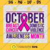 In October we wear Pink SVG Breast Cancer Svg Awareness Ribbon SVG Funny Birthday Cancer SVG