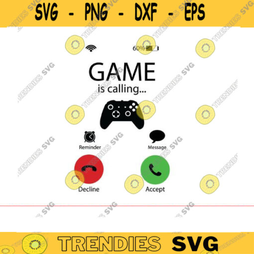 Incoming Call SVG gamer svg video game svg gamer shirt svg Funny Gaming Quotes Game Player svg Call Screen Svg Calling Design svg Design 376 copy