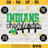 Indians Cheerleader SVG Team Spirit Heart Sport png jpeg dxf Commercial Use Vinyl Cut File Mom Dad Fall School Pride Football Mom 1774