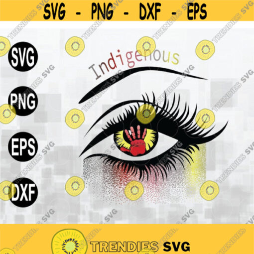 Indigenous Eye png Native Indigenous Red Handprint MMIW Missing And Murdered Indigenous Women MMIW Awareness Design 113