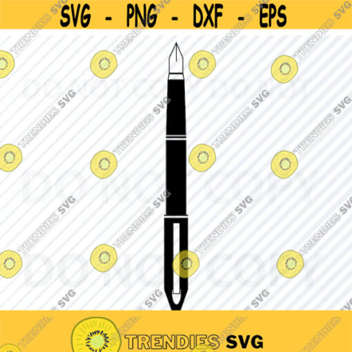 Ink Pen SVG File for cricut Pen Vector Images Clipart Drawing file for Silhouette Eps Png Dxf artist Clip Art Fountain pen Teacher Design 631