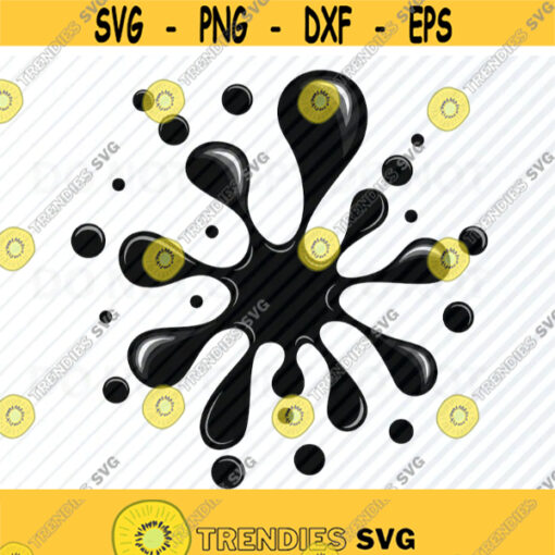 Ink splatter SVG File Vector Images Clipart Paint Splatter SVG Image For Cricut Painting Silhouette Eps Png Dxf Clip Art ink Design 458