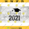Inspirational Clipart Black and Gray Class of 2021 in Distressed Collegiate and Script Type w Graduation Cap Digital Download SVGPNG Design 939