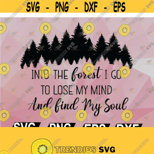 Into The Forest SVG svg png dxf eps cutting file for cricut digital Design 122