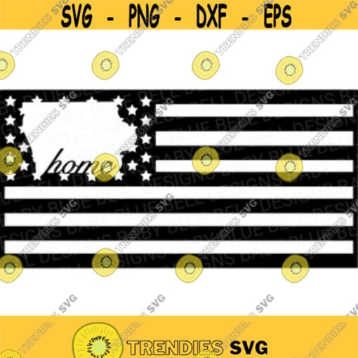 Iowa SVG American Flag Cut File Iowa Home PNG Digital Download for Cricut Great for Stickers T Shirts