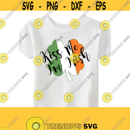 Irish Flag SVG Kiss Me Im Irish Svg St. Patricks Day SVG St Paddys Day Svg Digital Cut Files Svg Ai Dxf Eps Pdf Jpeg Png