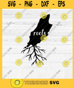 Isle of Man Roots SVG Home Native Map Vector SVG Design for Cutting Machine Cut Files for Cricut Silhouette Png Pdf Eps Dxf SVG