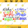 It takes a lot of sparkle to teach minds Teacher school Cuttable Design SVG PNG DXF eps Designs Cameo File Silhouette Design 1606